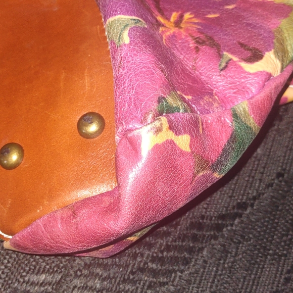 Patricia Nash Vintage Floral Leather Shoulder Bag - Picture 6 of 12